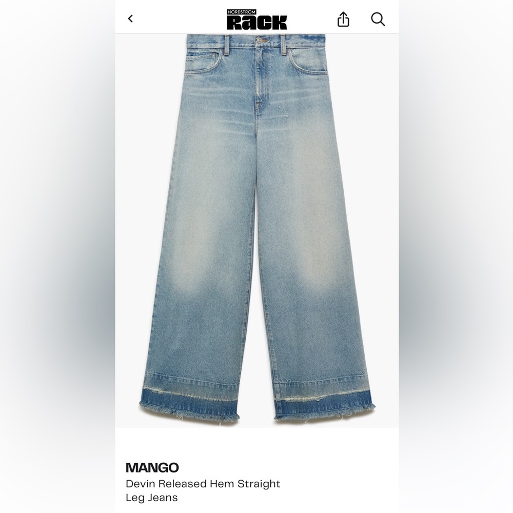 Mango Light Blue Flare Jeans